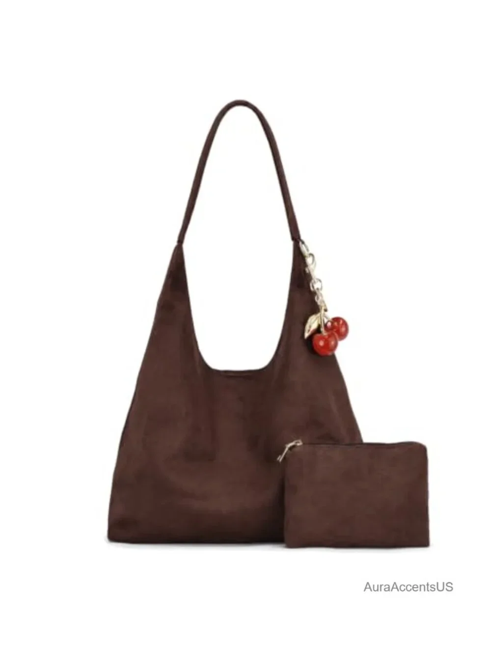 Faux Leather Hobo Shoulder Bag Slouchy Vegan Crossbody Purse Tote Handbag